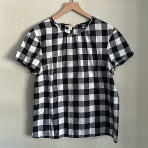 Brooks brothers red fleece cotton top